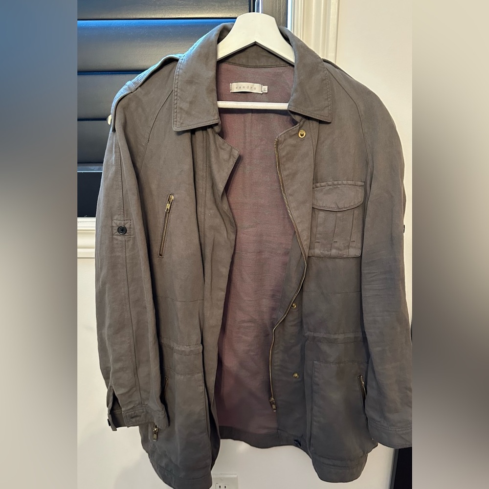 Sandro jacket in army colour